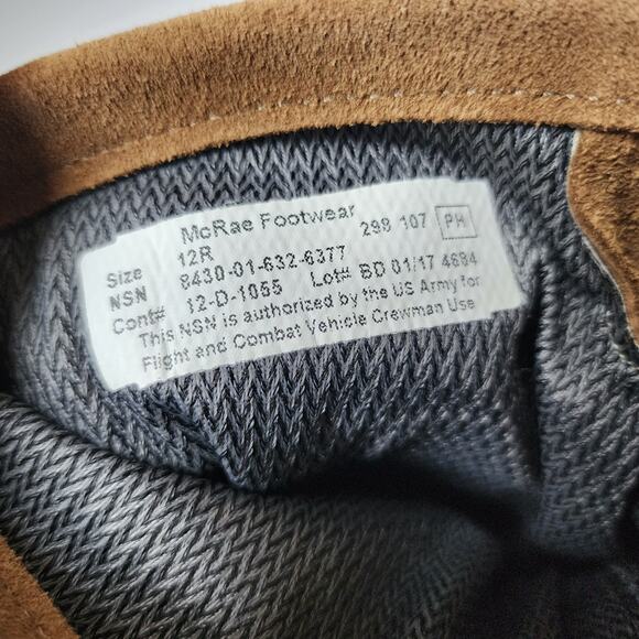 McRae Footwear Mens Size 12R Brown Military Flight Tactical Combat Boots Goretex - Picture 10 of 10